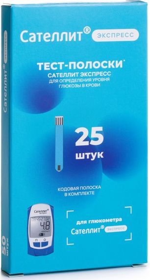 Сателлит Экспресс тест-полоски 25 шт. Элта Компания Сателлит Экспресс тест-полоски 25 шт. Элта Компания