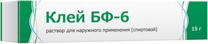 Клей Бф-6 15г раствор для наружного применения спиртовой туба Тульская Фф