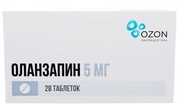 Оланзапин 5мг 28 шт. таблетки покрытые пленочной оболочкой Озон Оланзапин 5мг 28 шт. таблетки покрытые пленочной оболочкой Озон