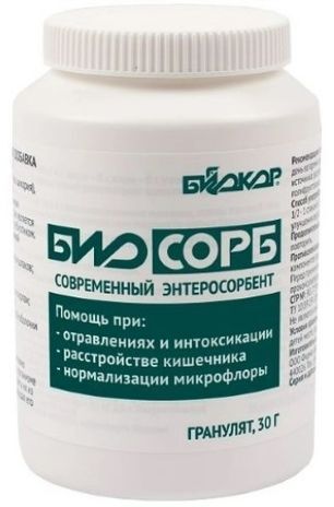 Биосорб гранулят для приема внутрь 30г Биокор Фирма Биосорб гранулят для приема внутрь 30г Биокор Фирма