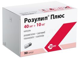 Розулип плюс 40мг+10мг 90 шт. капсулы Розулип плюс 40мг+10мг 90 шт. капсулы