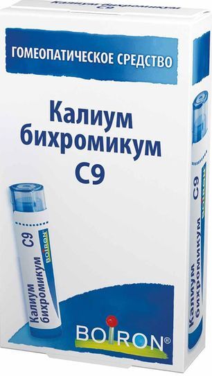 Калиум Бихромикум С9 4г гранулы гомеопатические