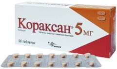 Кораксан 5мг 56 шт. таблетки покрытые пленочной оболочкой