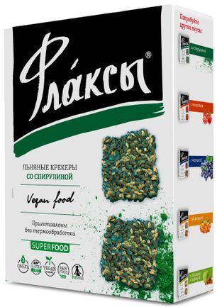 Флаксы со Спирулиной 120г Компас Здоровья