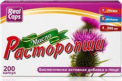 Масло Расторопши капсулы 300мг 200 шт. РеалКапс