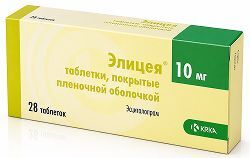 Элицея 10мг 28 шт. таблетки покрытые пленочной оболочкой Крка-Рус