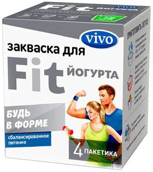 Виво Фит-Йогурт закваска 0,5г 4 шт. Виво Индустрия Виво Фит-Йогурт закваска 0,5г 4 шт. Виво Индустрия