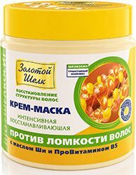 Золотой Шелк крем-маска интенсивная восстанавливающая Против ломкости волос арт.0488 500мл