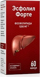 Эсфолил Форте капсулы эссенциальные фосфолипиды 60 шт.
