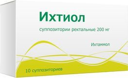 Ихтиол 200мг 10 шт. суппозитории ректальные Ихтиол 200мг 10 шт. суппозитории ректальные