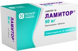 Ламитор 50мг 50 шт. таблетки Ламитор 50мг 50 шт. таблетки