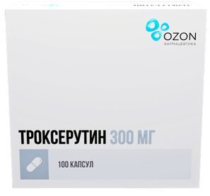 Троксерутин 300мг 100 шт. капсулы Троксерутин 300мг 100 шт. капсулы