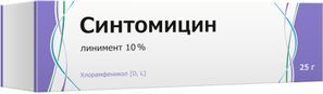 Синтомицин 10% 25г линимент Тульская Фф