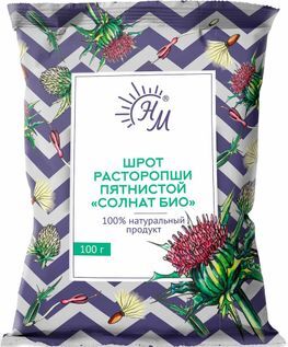 Шрот Расторопши Пятнистой СолНат Био 100г Натуральные масла Шрот Расторопши Пятнистой СолНат Био 100г Натуральные масла