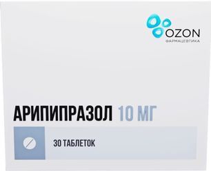 Арипипразол 10мг 30 шт. таблетки Арипипразол 10мг 30 шт. таблетки