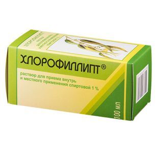 Хлорофиллипт 1% 100мл раствор для приема внутрь и местного применения спиртовой Вифитех