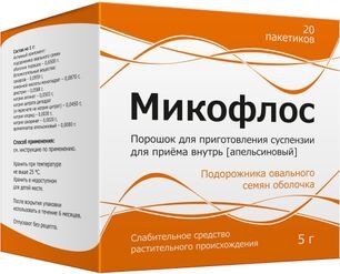 Микофлос 5г 20 шт. порошок для приготовления суспензии для приема внутрь апельсиновый