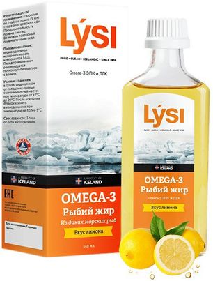 Лиси Омега-3 рыбий жир со вкусом Лимона 240мл Лиси Х.Ф.