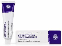 Стрептоцид растворимый 5% 30г линимент для наружного применения Стрептоцид растворимый 5% 30г линимент для наружного применения