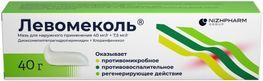Левомеколь 40мг/г+7,5мг/г 40г мазь для наружного применения Левомеколь 40мг/г+7,5мг/г 40г мазь для наружного применения