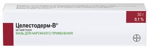 Целестодерм-В 0,1% 30г мазь для наружного применения Целестодерм-В 0,1% 30г мазь для наружного применения