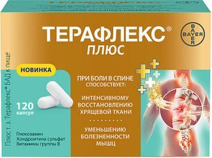 Терафлекс Плюс капсулы 120 шт. Терафлекс Плюс капсулы 120 шт.