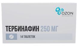 Тербинафин 250мг 14 шт. таблетки