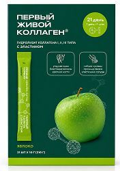 Первый Живой Коллаген желе со вкусом Яблоко 21 шт.