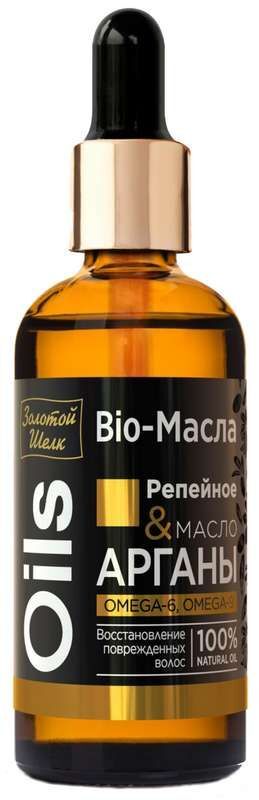 Золотой Шелк Био-Масла масло Репейное/Арганы 100мл