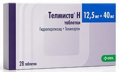 Телмиста Н 12,5мг+40мг 28 шт. таблетки Крка, д.д., Ново место Телмиста Н 12,5мг+40мг 28 шт. таблетки Крка, д.д., Ново место