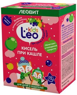 Леовит Лео Кидс кисель для детей при кашле 12г 5 шт. Леовит Лео Кидс кисель для детей при кашле 12г 5 шт.