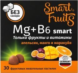 Смарт Фрутс Магний+Витамин В6 Смарт пастилки жевательные 30 шт. Смарт Фрутс Магний+Витамин В6 Смарт пастилки жевательные 30 шт.