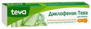 Диклофенак-Тева 1% 40г гель для наружного применения