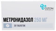 Метронидазол 250мг 20 шт. таблетки Озон Метронидазол 250мг 20 шт. таблетки Озон