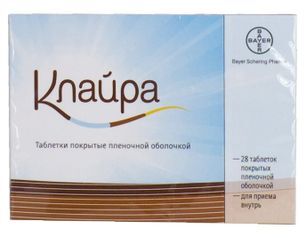 Клайра N28х3 таблетки покрытые пленочной оболочкой Bayer Weimar GmbH & Co. Kg Клайра N28х3 таблетки покрытые пленочной оболочкой Bayer Weimar GmbH & Co. Kg