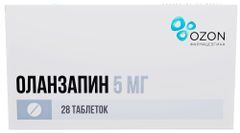 Оланзапин 5мг 28 шт. таблетки диспергируемые в полости рта Оланзапин 5мг 28 шт. таблетки диспергируемые в полости рта