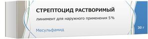 Стрептоцид растворимый 5% 30г линимент для наружного применения Стрептоцид растворимый 5% 30г линимент для наружного применения