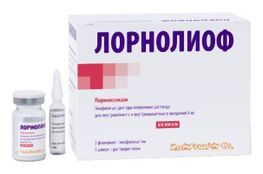 Лорнолиоф 8мг 5 шт. лиофилизат для приготовления раствора для внутривенного и внутримышечного введения К.О. С. размер Л. Лорнолиоф 8мг 5 шт. лиофилизат для приготовления раствора для внутривенного и внутримышечного введения К.О. С. размер Л.
