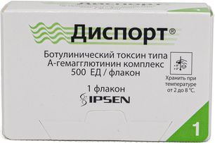 Диспорт 500Ед 1 шт. лиофилизат для приготовления раствора для инъекций Диспорт 500Ед 1 шт. лиофилизат для приготовления раствора для инъекций