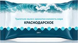 Краснодарское мыло туалетное свежесть моря 100г Краснодарское мыло туалетное свежесть моря 100г