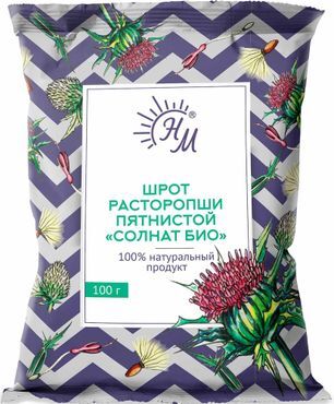 Шрот Расторопши Пятнистой СолНат Био 100г Натуральные масла