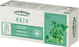 Мята листья фиточай 1,5г 20 шт. фильтр-пакет
