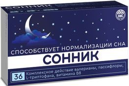 Сонник 0,3 г 36 шт. капсулы Сонник 0,3 г 36 шт. капсулы