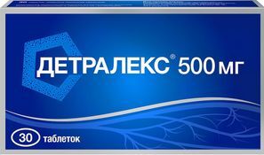 Детралекс 500мг 30 шт. таблетки покрытые пленочной оболочкой Детралекс 500мг 30 шт. таблетки покрытые пленочной оболочкой