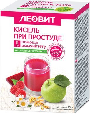 Леовит биоинновации кисель диетический при простуде 20г 5 шт.