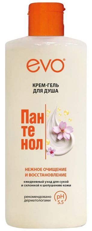 Эво Пантенол крем-гель для душа для сухой/чувствительной кожи 400мл Эво Пантенол крем-гель для душа для сухой/чувствительной кожи 400мл
