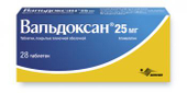 Вальдоксан 25мг 28 шт. таблетки покрытые пленочной оболочкой