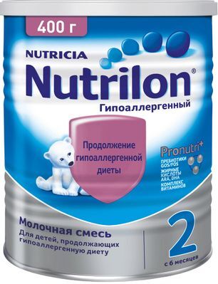 Нутриция нутрилон гипоаллергенный 2 смесь молочная 24х400г Нутриция нутрилон гипоаллергенный 2 смесь молочная 24х400г