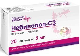 Небиволол-Сз 5мг 28 шт. таблетки Северная звезда Небиволол-Сз 5мг 28 шт. таблетки Северная звезда