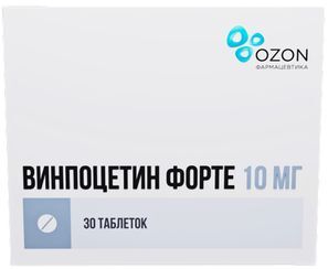 Винпоцетин Форте 10мг 30 шт. таблетки Озон